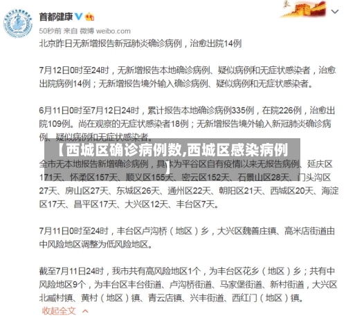 【西城区确诊病例数,西城区感染病例】