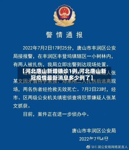 【河北唐山新增确诊1例,河北唐山新冠疫情最新消息多少例了】-第3张图片