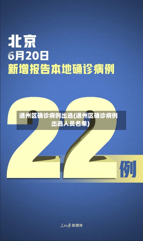 通州区确诊病例出逃(通州区确诊病例出逃人员名单)