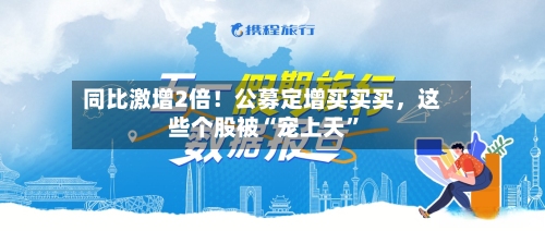 同比激增2倍！公募定增买买买，这些个股被“宠上天	”-第2张图片