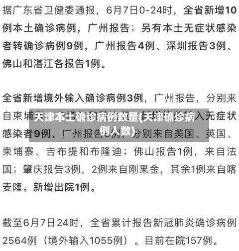 天津本土确诊病例数量(天津确诊病例人数)