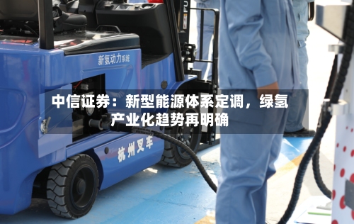 中信证券：新型能源体系定调，绿氢产业化趋势再明确-第3张图片