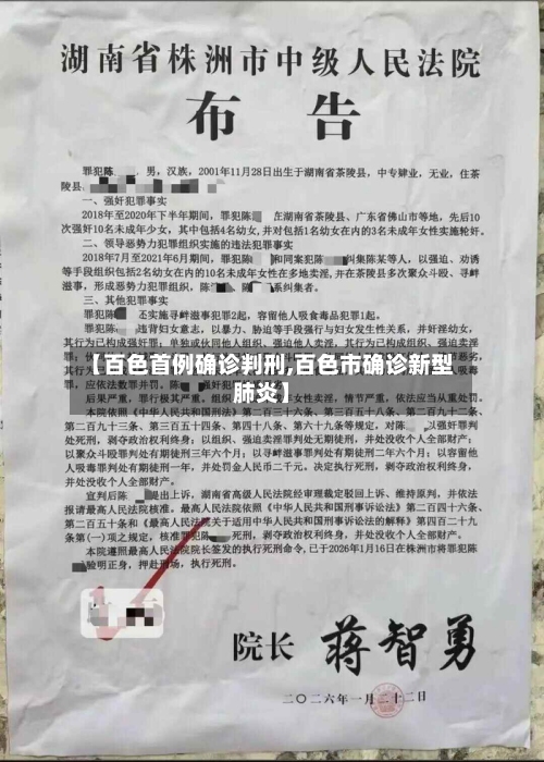 【百色首例确诊判刑,百色市确诊新型肺炎】