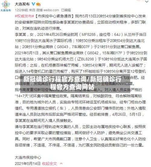 新冠确诊行程官方查询/新冠确诊行程官方查询网站