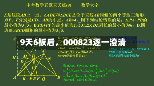 9天6板后	，000823逐一澄清-第3张图片