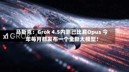 马斯克：Grok 4.5内测已比肩Opus 今年每月都发布一个全新大模型！