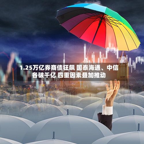 1.25万亿券商债狂飙 国泰海通	、中信各破千亿 四重因素叠加推动-第2张图片
