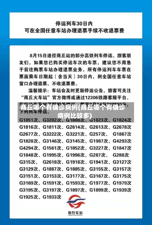 商丘哪个有确诊病例(商丘哪个有确诊病例比较多)