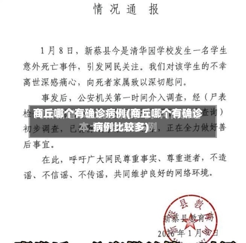 商丘哪个有确诊病例(商丘哪个有确诊病例比较多)-第3张图片
