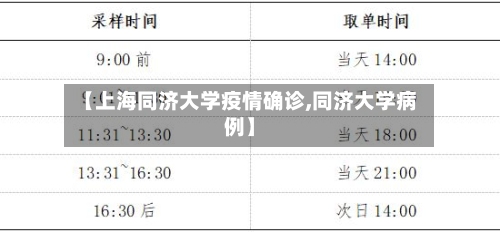【上海同济大学疫情确诊,同济大学病例】-第2张图片