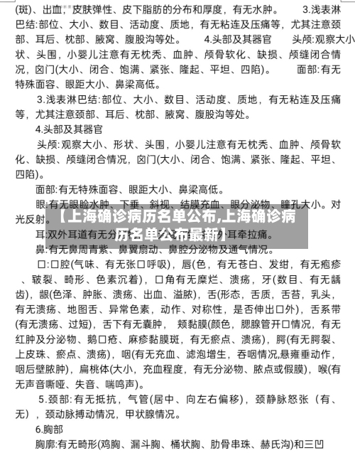 【上海确诊病历名单公布,上海确诊病历名单公布最新】-第3张图片