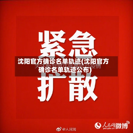 沈阳官方确诊名单轨迹(沈阳官方确诊名单轨迹公布)-第2张图片