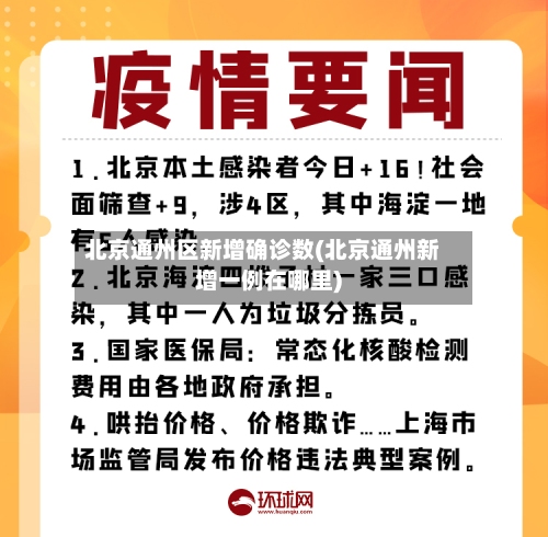 北京通州区新增确诊数(北京通州新增一例在哪里)