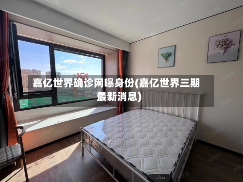 嘉亿世界确诊网曝身份(嘉亿世界三期最新消息)