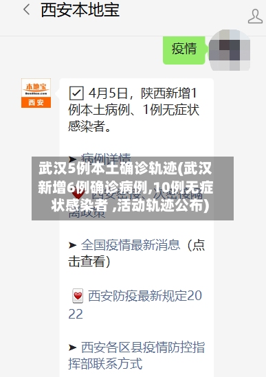 武汉5例本土确诊轨迹(武汉新增6例确诊病例,10例无症状感染者 ,活动轨迹公布)-第2张图片