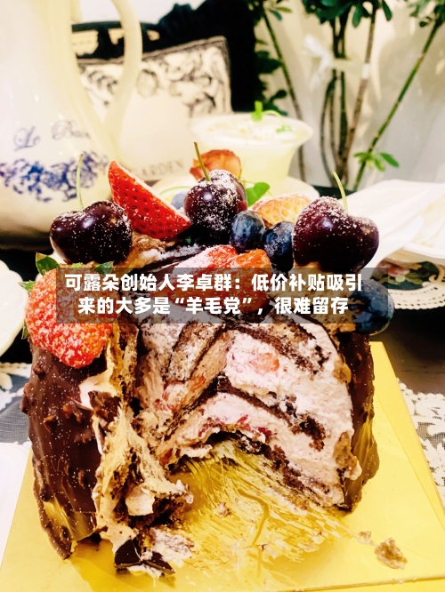 可露朵创始人李卓群：低价补贴吸引来的大多是“羊毛党	”，很难留存-第3张图片