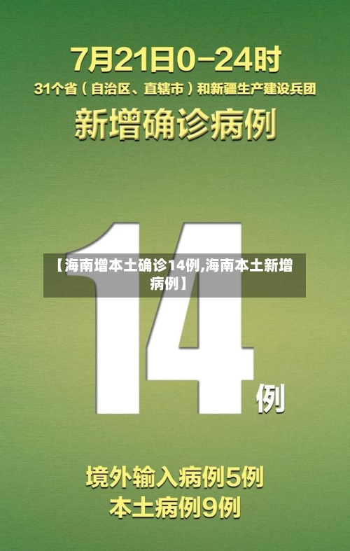 【海南增本土确诊14例,海南本土新增病例】