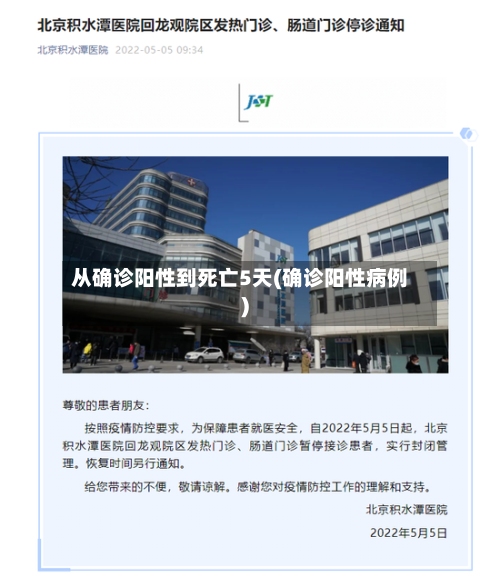 从确诊阳性到死亡5天(确诊阳性病例)-第3张图片