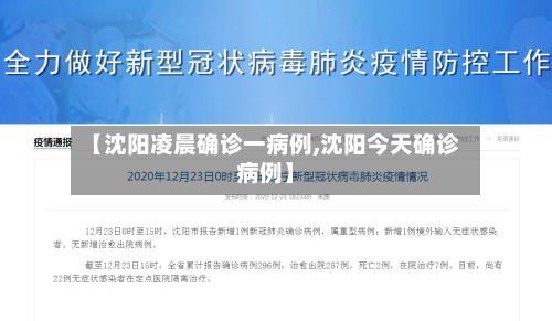 【沈阳凌晨确诊一病例,沈阳今天确诊病例】-第2张图片