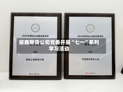 徽商期货公司党委开展“七一”系列学习活动-第1张图片