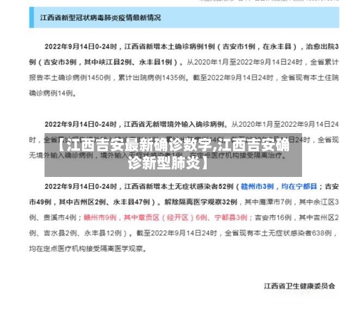 【江西吉安最新确诊数字,江西吉安确诊新型肺炎】-第2张图片